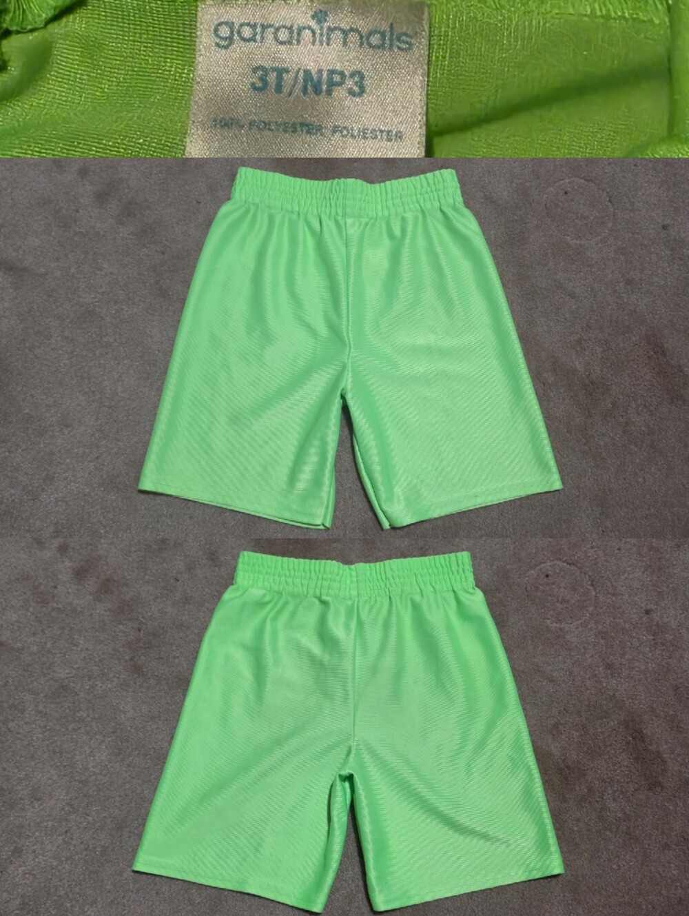 Kids Bright Green Garanimals Shorts Sz 3T